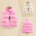 thumbnail image 4 of Chaleco para niños, chaqueta, abrigo con letras, cuerda con cremallera, sin mangas, cálido, ropa de abrigo para niño y niña, Otoño Invierno 2024, chaleco para niños y adolescentes, 4 of 5