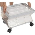 thumbnail image 6 of Collapsible Rolling Crate Portable Shopping Utility Cart Plastic Rolling Tool Box with 360°Rotate Wheel for Travel Shopping Moving Storage Office Use, 6 of 18