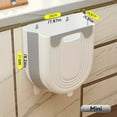 thumbnail image 6 of Space-Saving Foldable Trash Can with Cabinet Hook - Modern, Compact Design for Kitchen & Bathroom - Durable Plastic, No Power Needed, 6 of 9