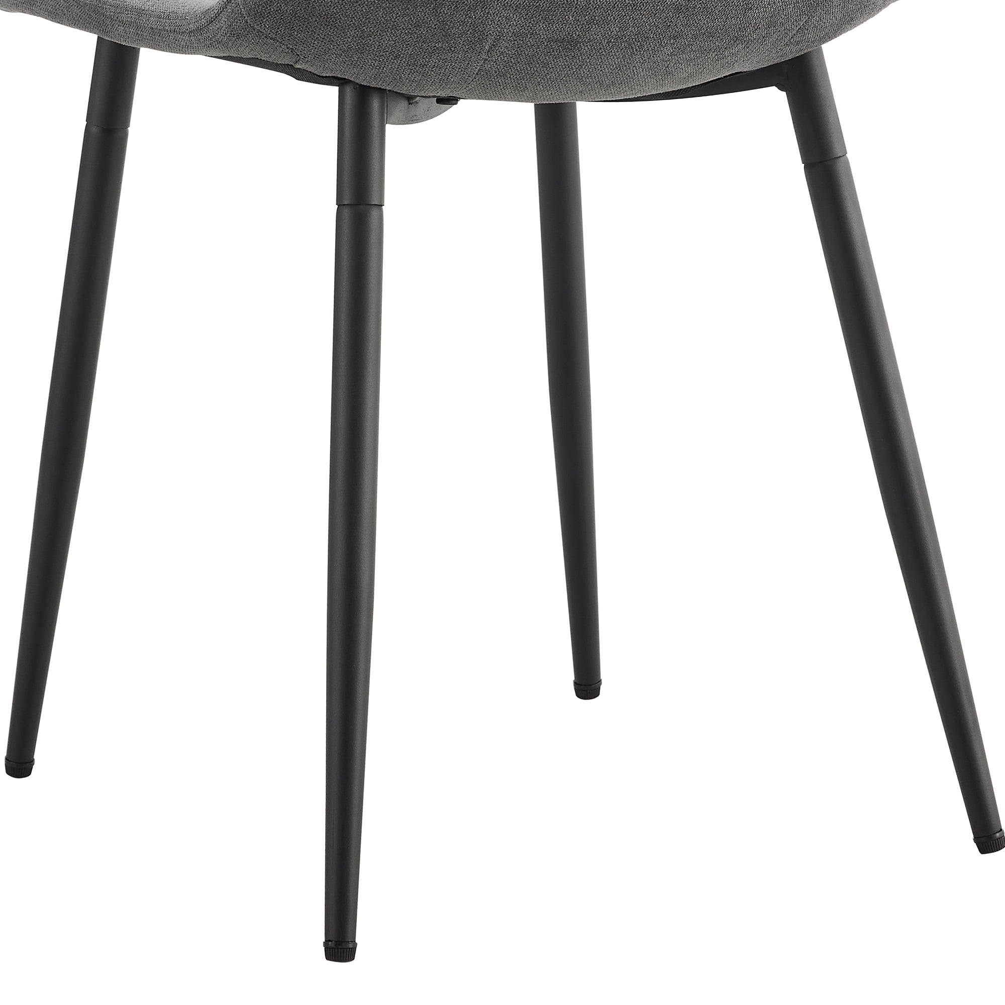 Sailvan Modern Linen Fabric Dining Chairs, 4-Pack, Sturdy Metal Legs with Anti-Slip Feet