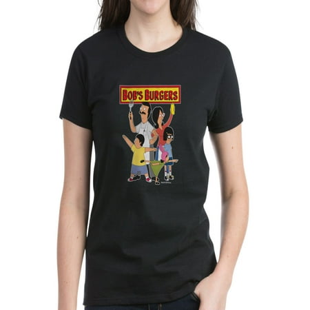 CafePress - Bob's Burger Hero Family Women's Dark T Shirt - Women's Dark