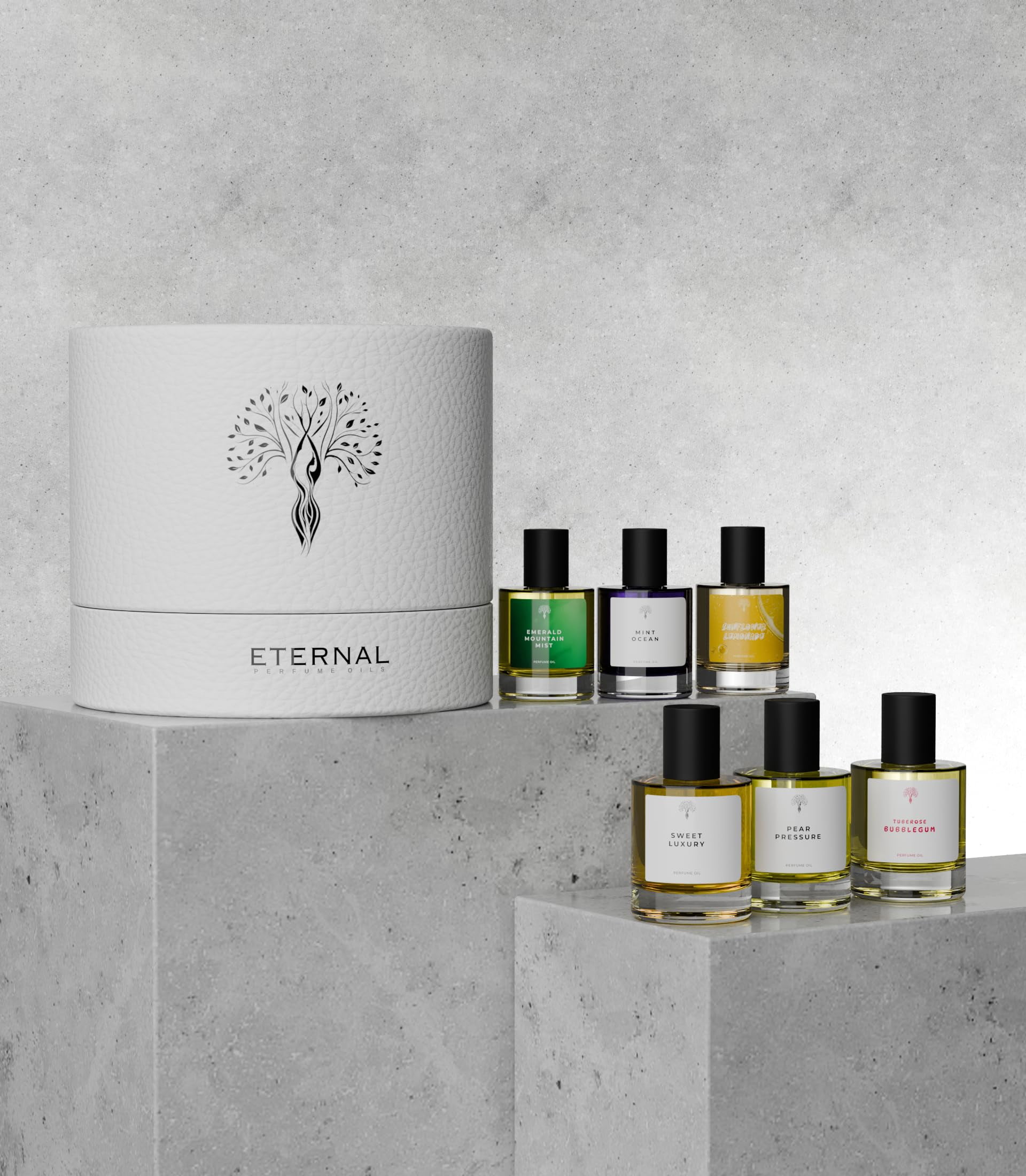 Eternal Perfume Oils Fresh Fruity & Floral, 6-Piece Perfume Oil