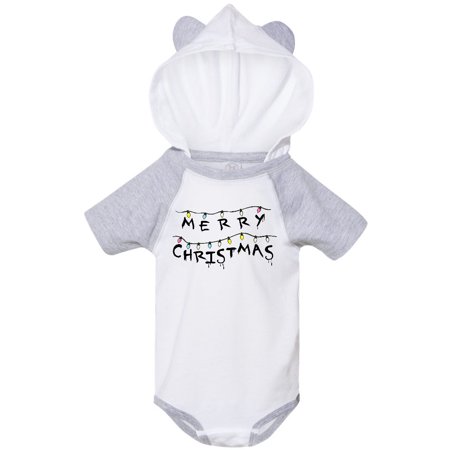 

Inktastic Merry Christmas with Strange Lights Gift Baby Boy or Baby Girl Bodysuit