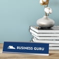 thumbnail image 2 of Business Guru, mountain Silver Frame, Desk sign (2x8”), 2 of 3