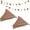 Brown White, variant on 2PCS Pennant Banner Flags, Fabric Bunting Banner Nursery Garland Decor, Baby Shower Garland, Triangle Flags for Baby Boy Room, Playroom, Boho Birthday Party Decor, Each 7.75 ft (White Pink)