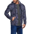 thumbnail image 2 of Vsdgher Watercolor Indigo Mens Hoodies Zip Hoodie, Hoodies for Men, Zip-up Hooded Sweatshirt-XX-Large, 2 of 5