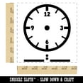 thumbnail image 2 of Blank Clock Telling Time Numbers Analog Digital Math Teacher School Self-Inking Rubber Stamp Ink Stamper - Blue Ink - Large 1-1/2 Inch, 2 of 7