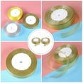 thumbnail image 7 of Stri 2 Rolls Decorative Gold Ribbon Shiny Gift Packing Ribbon Decorative Strap, 7 of 7