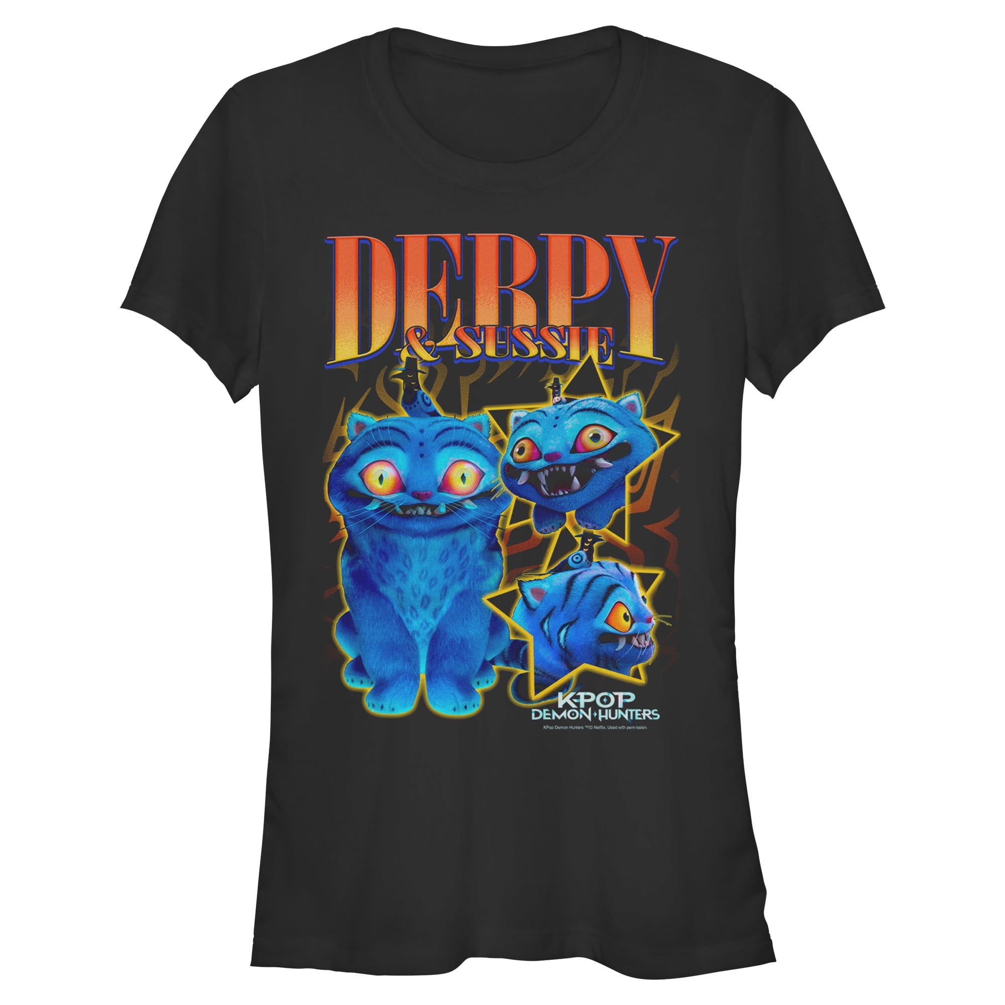 Juniors KPop Demon Hunters Chibi Trio Huntrix T Shirt - Walmart.com