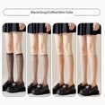 thumbnail image 5 of Sheer Anti-Run Over Knee Compression Socks for Women â Skin Tone Nylon Fabric with Anti- Grip, Breathable and Stretchy Fit, for Daily Commute, Office, or Casual Dress Wear, 5 of 9