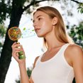 thumbnail image 3 of Rechargeable Floral Fan with Stand Base Portable 3 Speed Handheld Fan with Desktop Base Personal Battery Powered Lightweight & Small Fans Summer for Outdoor Indoor, 3 of 5