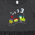 thumbnail image 4 of Inktastic Third Birthday Party Train Girls Toddler Dress, 4 of 5