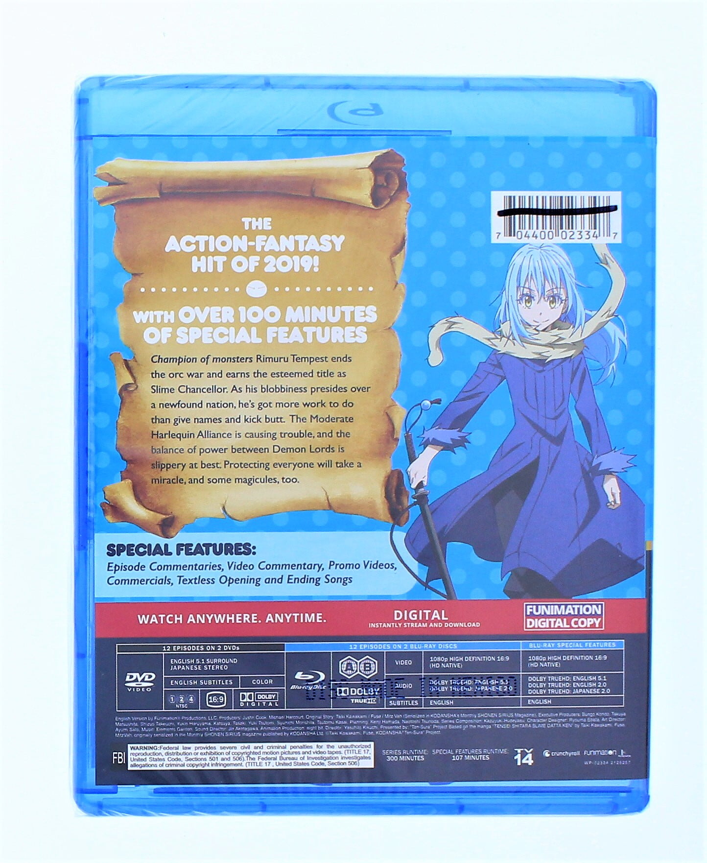 That Time I Got Reincarnated as a Slime: Season Two Part 2 - Limited  Edition Blu-ray + DVD : Various, Various: Movies & TV 