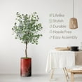 thumbnail image 3 of Artificial Tree in Modern Planter, Fake Eucalyptus Silk Tree for Indoor and Outdoor Home Decoration - 57" Overall Tall (Plant Pot Plus Tree), 3 of 5