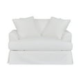 thumbnail image 3 of Ciara 53" Upholstered Chair and a Half in Pearl, 3 of 11