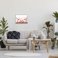 thumbnail image 2 of Stupell Industries Sweet Pink Pig Resting Snout Farm Animal Illustration Painting Gray Framed Art Print Wall Art, Design by George Dyachenko, 2 of 8