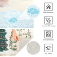 thumbnail image 3 of Yayeee Bath Rug for Bathroom Floor Non Slip Rectangle Fluffy Soft Absorbent Mat, 16"x24", Hand Drawn Christmas, 3 of 7