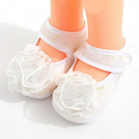 

Newway Princess Party Lace Floral Soft Sole Crib Shoes Newborn Girl Shoes Anti-slip Sneaker Prewalker Toddler Kid First Walker