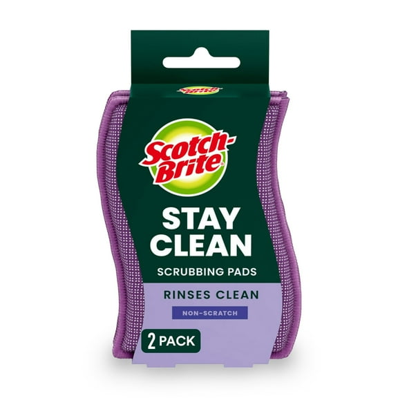 Scotch-Brite Dobie Stay Clean Scrubbers, 2 Count