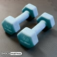 thumbnail image 5 of HolaHatha 146 lb Neoprene Dumbbell Full Body Weight Set with Storage Rack, 5 of 10