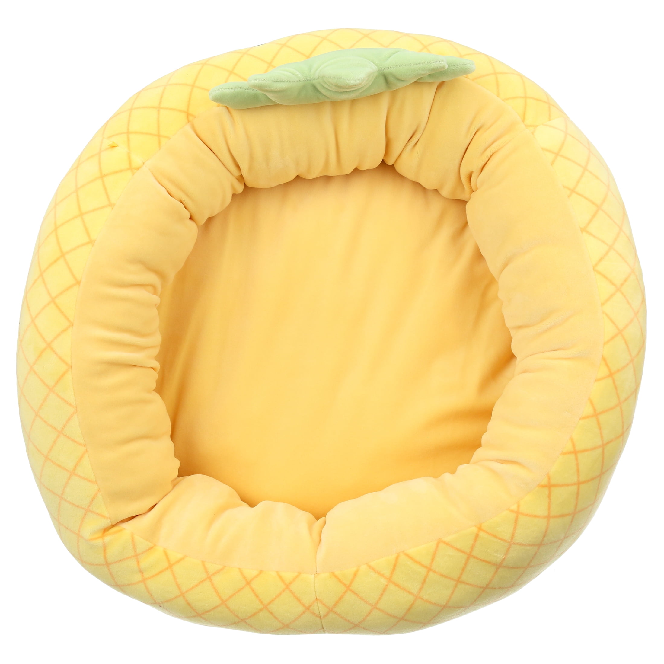 Squishmallows 20 inch Yellow Pineapple Pet Bed - Small Ultra Soft Plush Pet Bed