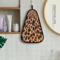 thumbnail image 4 of Orange Leopard Print Hand Towel Quick Drying Home Storage Kitchen Towel Hooks Dish Cloths, 4 of 6