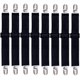 thumbnail image 1 of Paquete de 8 clips para sábanas ajustables, correas para sujetar sábanas, clips para sábanas ajustables para cama, correas para sábanas resistentes, color negro, 1 of 5