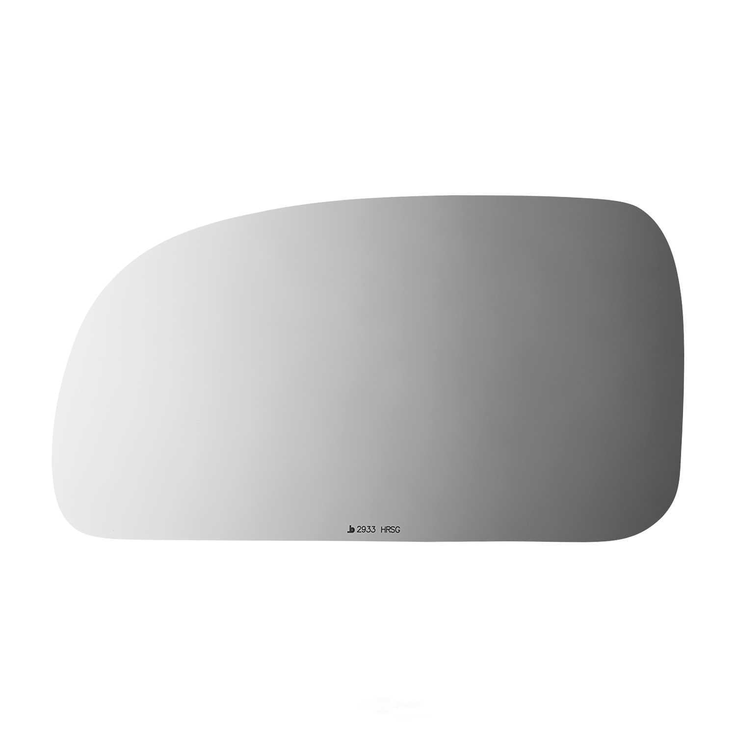 Burco Side View Mirror Replacement Glass with Motor Mount Plate - Clear Glass - 2933HRSG