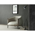 thumbnail image 5 of Whiteline Modern Living Benbow Leisure Chair, Light Grey Faux leather. Sanded Black coated steel base., 5 of 10