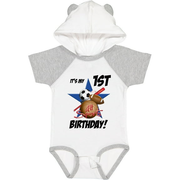 Inktastic 1st Birthday All Stars Boys Baby Bodysuit