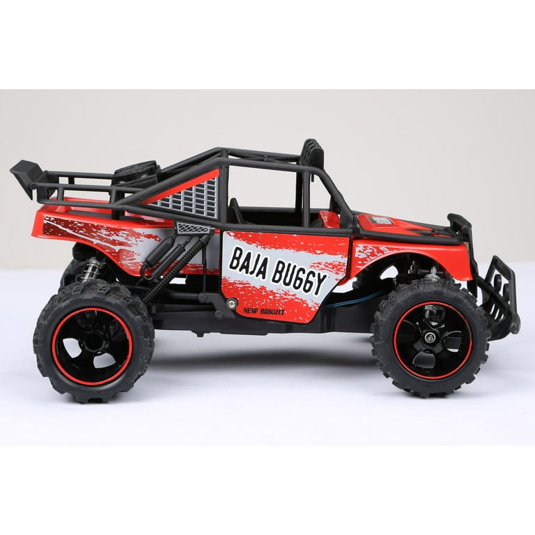 Buggy radiocommandé Baja avec chargeurs au 1/14 de New Bright - Rouge 