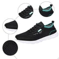 thumbnail image 6 of Mens Sneakers Breathable Mesh Lace up Running Shoes Comfy Arch Support Lightweight Soft Sole Fashion Workout Athletic Shoes Black Size 7.5, 6 of 6