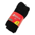 thumbnail image 3 of Calceta Infantil Atléticos para Niño Diseño Liso Negro 3 Pares Talla 6-8, 3 of 4