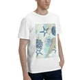 thumbnail image 2 of Bingfone Algae Corals And Seashells Men'S Loose Fit Short-Sleeve Pocket T-Shirt, 2 of 7