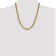 thumbnail image 2 of 14k Yellow Gold 22 Inch 8.5mm Curb Chain Necklace Pendant Charm Beveled, 2 of 9