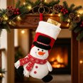 thumbnail image 5 of 3D Plush Christmas Stockings, Stockings for Family, Embroided, Xmas Character for Family Holiday Christmas Party Decorations, 5 of 6