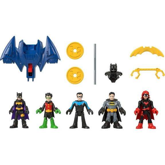 Imaginext DC Super Friends Batman Figures, Family Multipack, 12 Piece Preschool Toys
