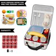 thumbnail image 5 of Pioneer Flower Floral Print Pattern Insulated Lunch Bag Teen,Lunch Bag Lunch Box for Men Women,Bento School Lunch Bag for Teen for Work,Picnic or Travel, 5 of 5