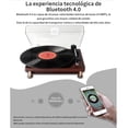 thumbnail image 2 of Tocadiscos De Vinilo Retro Portátil Con Bluetooth, 2 of 4