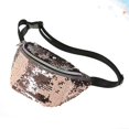 thumbnail image 2 of 1PC Mermaid Fashion Champagne Sequin Waist Pouch Mermaid Sequins Pockets Fashion Sports Shoulder Bag Slung Sequin Bag, 2 of 3