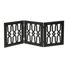 Etna Freestanding Wood Pet Gate 3-Panel Tri Fold Dog Fence - 48" Wide