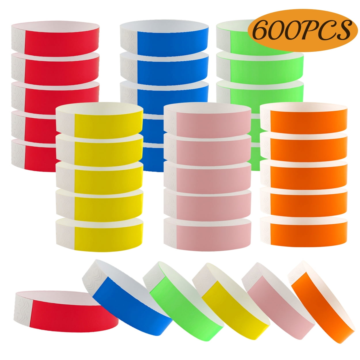 Paper Wristbands for Events Neon Wrist Bands Waterproof Lightweight