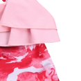 thumbnail image 4 of Toddler Baby Girls Swimsuits Ruffle Floral Print Halter Bikinis Backless One-Piece Bathing Suit cQH, 4 of 6