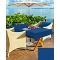 thumbnail image 5 of Navy Blue Solid Color Table Cover forOutdoor Tablecloth with Umbrella Hole and Zipper, Rectangle Tables Waterproof Tabletop Collection for Patio, Garden, Picnic, Camping 60 x 102 inch, 5 of 6