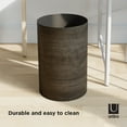 thumbnail image 6 of Umbra 4.75 gal Treela Plastic Open Top Bathroom Trash Can, Barnwood, 6 of 12
