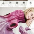 thumbnail image 3 of COMIO  Pink Octopus Throw Blanket Super Soft Plush Throw Blanket, 3 of 6