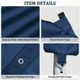 thumbnail image 5 of Pakunoda 10' X 20' Carport Canopy Replacement Cover, Portable Car Garage Shelter Party Top Tent with 34PC Ball Bungees, Blue (Only Cover, Frame Not Included), 5 of 8