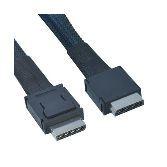 wonima11 Oculink Cable PCIe 4.0 SFF-8611 4i Male Extension Cable for Oculink eGPU onexGPU Mini PC SSD, 3.3 feet (100 cm)