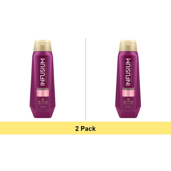 INFUSIUM Shampoo Repair & Volumize 2-Pack, Collagen & Hyaluronic Acid for Dry Damaged Hair, 13.5 FL OZ Each