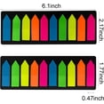 thumbnail image 2 of Cute Transparent Neon Sticky Notes Pads,Page Markers,2250Pcs Fluorescent and Neon Sticky Index Tab with Arrow Design, Sticky Tab Self Adhesive Clear See Through Page Tab, 9Sets/Pack, 2 of 5